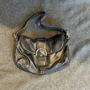 Coach leather shoulder bag